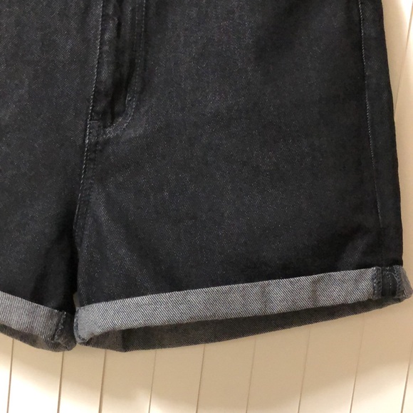 NATURE DENIM High Waist Cuffed Dark Wash Shorts M - Picture 4 of 11